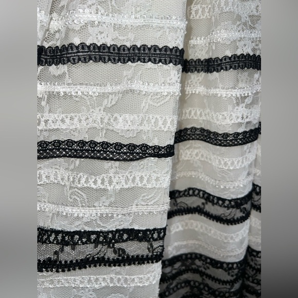 Costarellos NWT Size FR 34 (US 2) Lace-trimmed Embroidered Tulle Dress In White - Picture 6 of 9